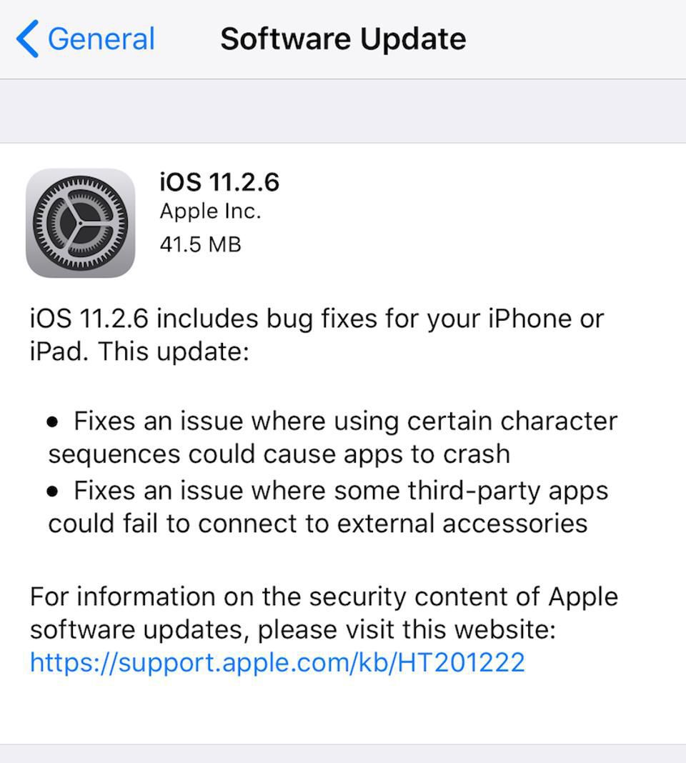 Download iOS 11.2.6