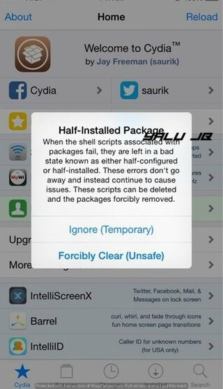 Fix Half error Installed Package error