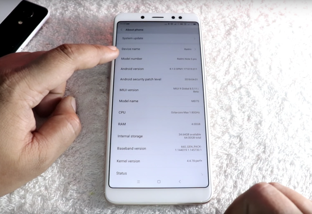 redmi note 5 pro android 8.1 oreo update