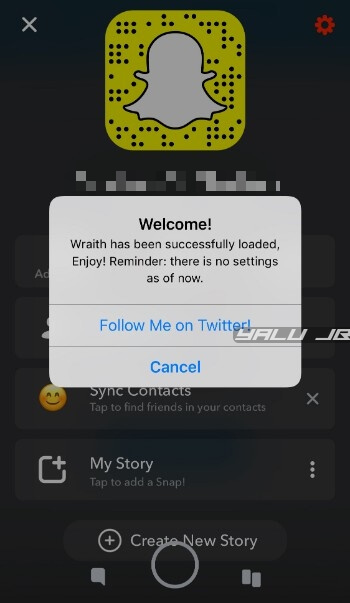 Download Wraith for Snapchat++ (image credit: yalujailbreak)
