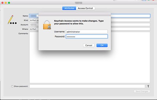 Recover Your Forget WiFi password on MAC