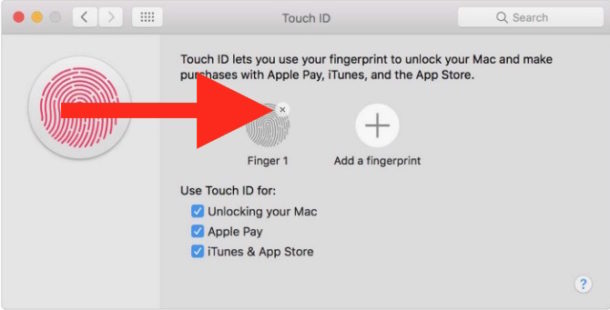 Remove a Fingerprint From MacBook Pro Touch Id