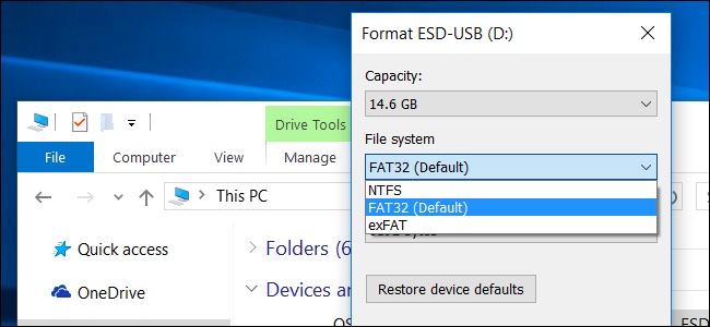 FAT32 exFAT and NTFS