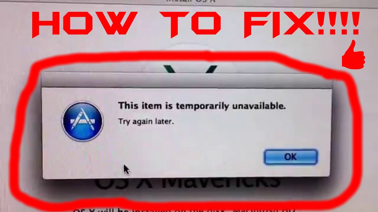 How To Fix" item Not Available on Mac" 