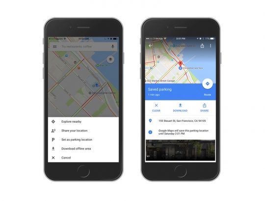 Google Maps Parked Car Features on Any iPhone: