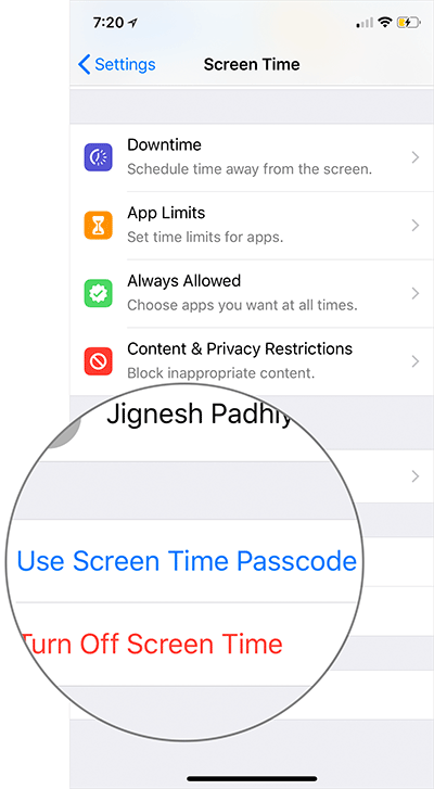 Reset Screen Time Password on iOS: