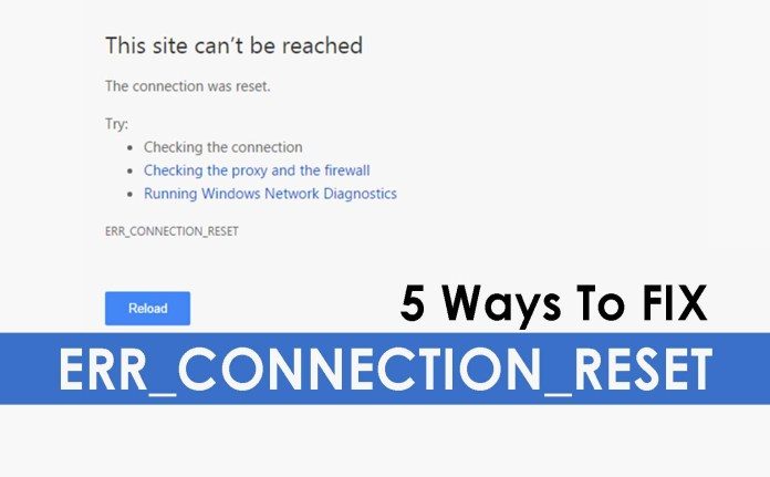 ERR_CONNECTION_RESET-Fix
