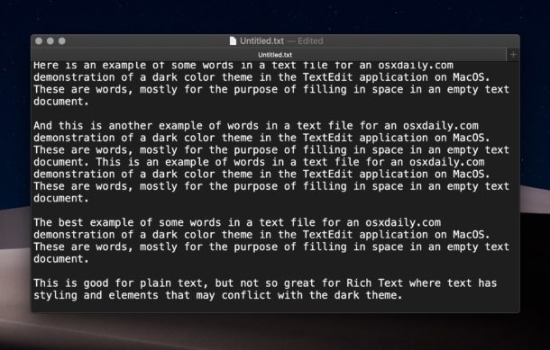 How to Enable TextEdit Dark Mode on Mac 2019:
