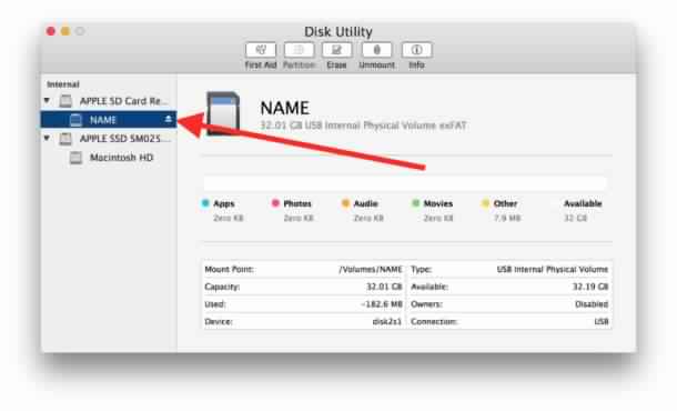 Safely format an SD card on Mac 2019: