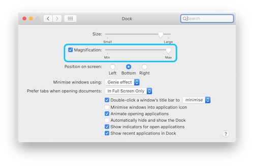 Customize Your Dock in macOS 2019: