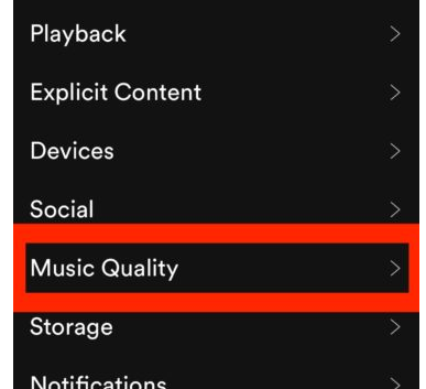 Change Downloaded Music Quality in Spotify: